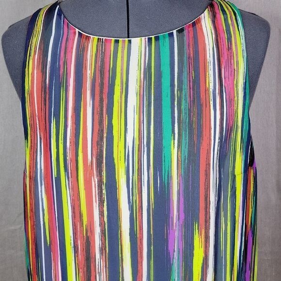SANGRIA‎ Multicolored Striped Sleeveless Maxi Dress Size 6 - Picture 2 of 9